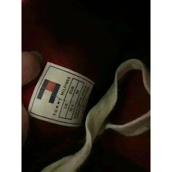 Tommy Hilfiger Mens Size 10.5 Patriot * Stars & Strips Canvas Shoes Red/Wht/Blue - Picture 7 of 8